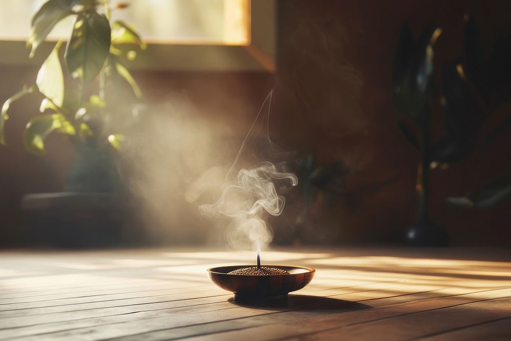 Incense smoke light zen-like. AI generated Image by rawpixel.
