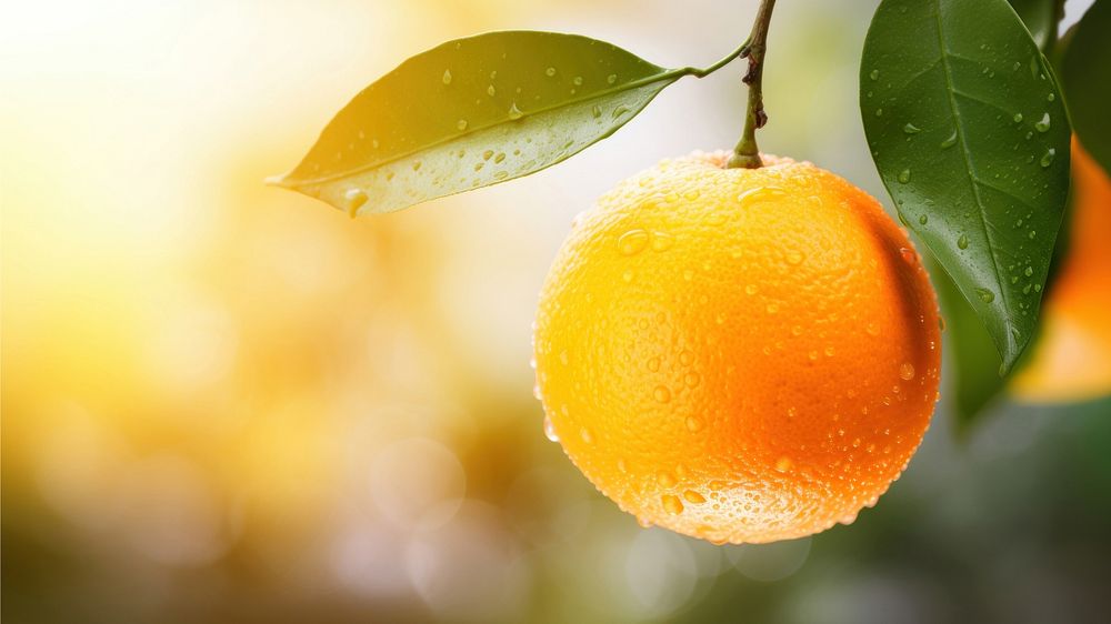 Grapefruit outdoors orange plant. AI generated Image by rawpixel.