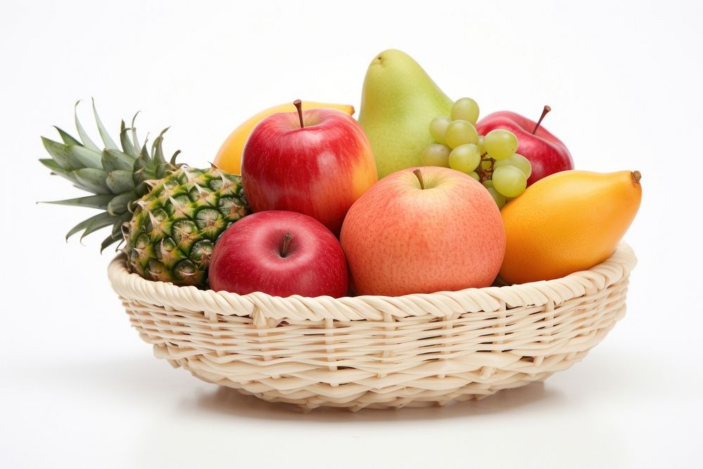 Fruit basket pineapple plant food. 