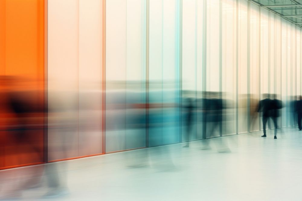Blur business photo, people in a building. AI generated image by rawpixel.