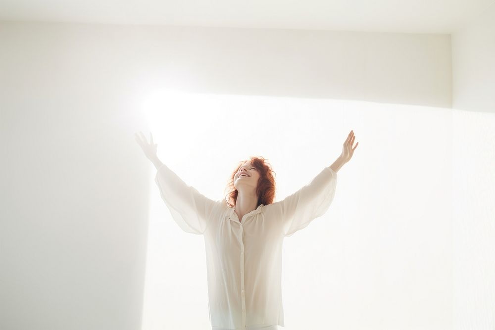 Adult woman spirituality excitement. AI generated Image by rawpixel.