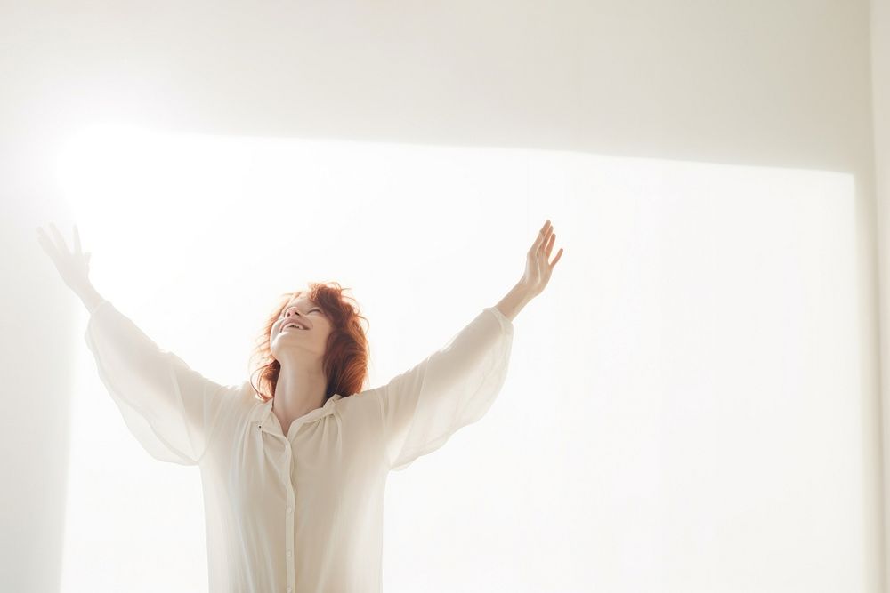 Adult woman spirituality excitement. AI generated Image by rawpixel.