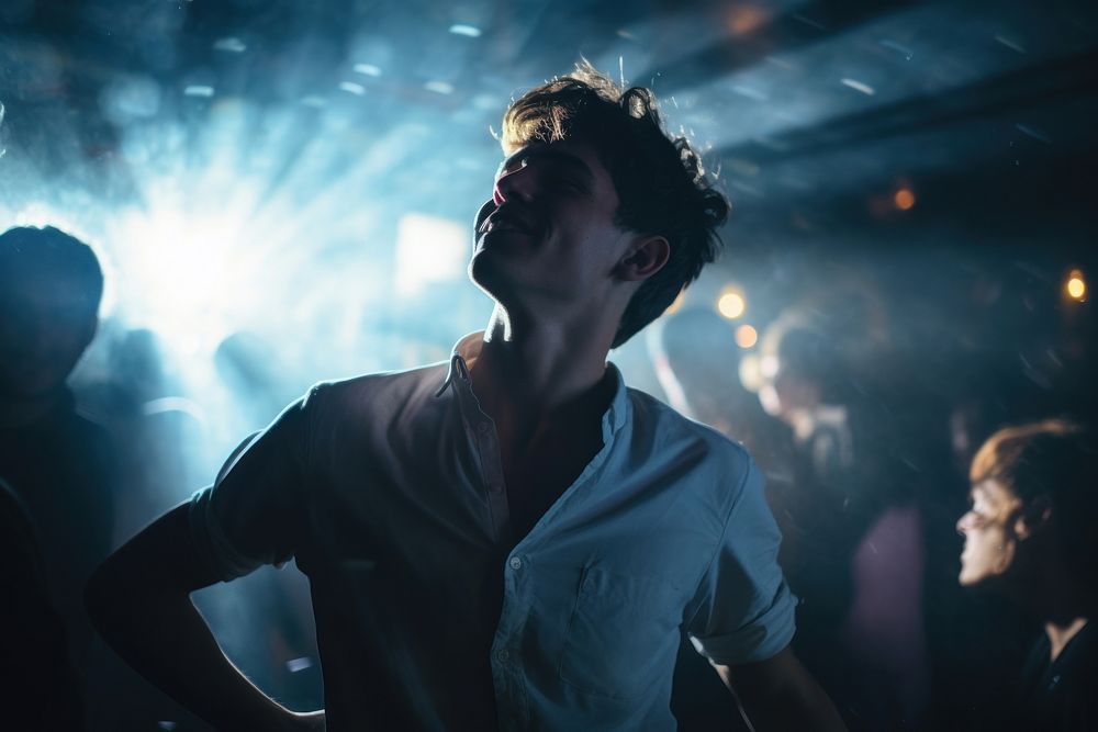 Young nightclub dancing light. AI generated Image by rawpixel.