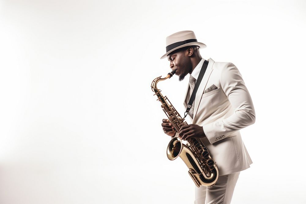 Man playing saxophone. 