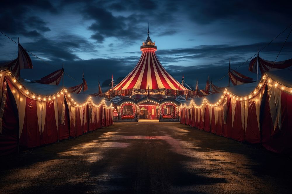 Circus circus spirituality architecture. AI generated Image by rawpixel.