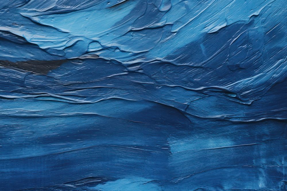 Abstract rough darkblue  painting wave. 