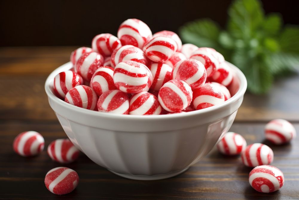 Candy confectionery food bowl. 