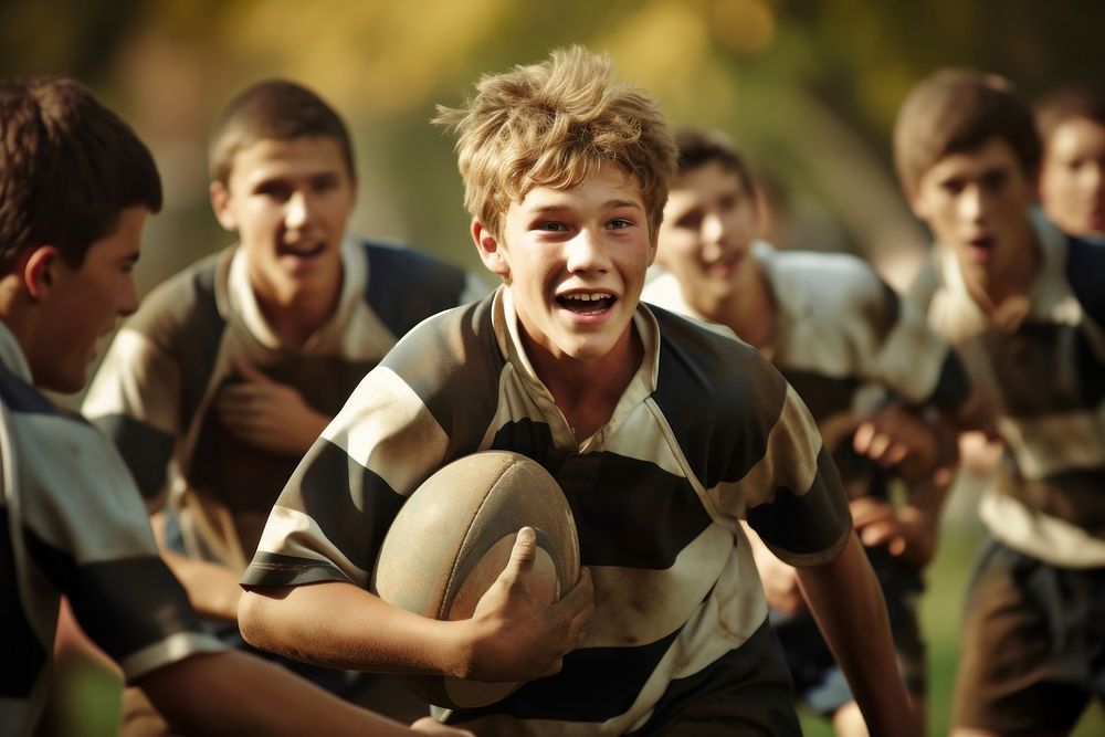 Rugby match sports rugby competition. AI generated Image by rawpixel.
