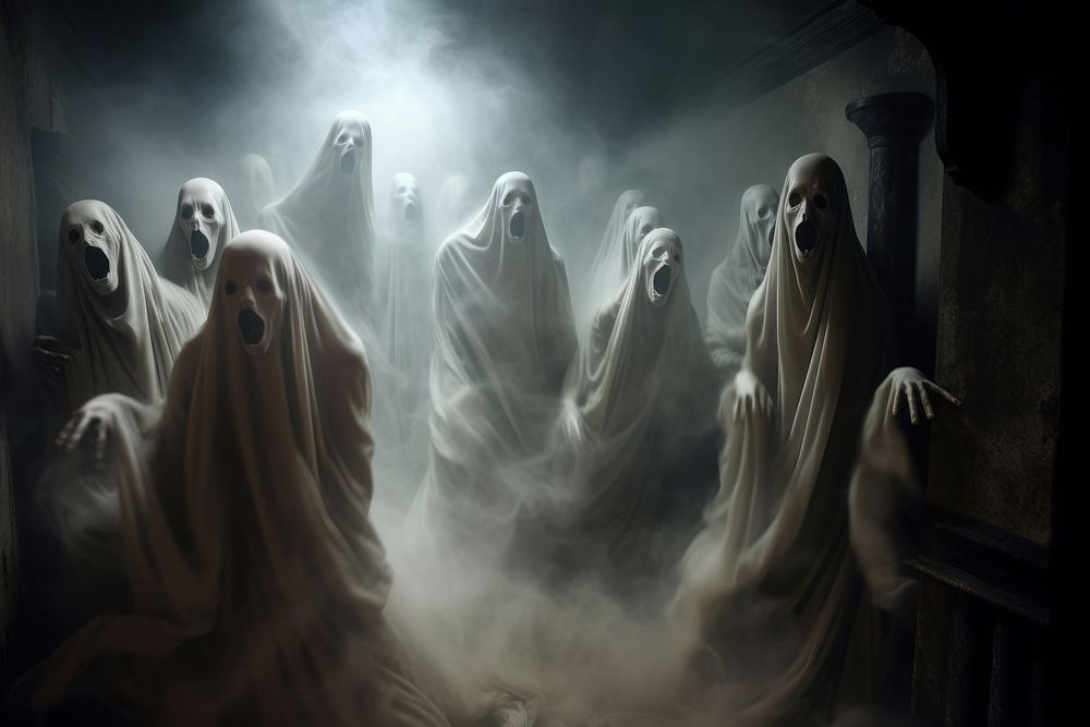 Screaming ghosts adult representation spirituality. 