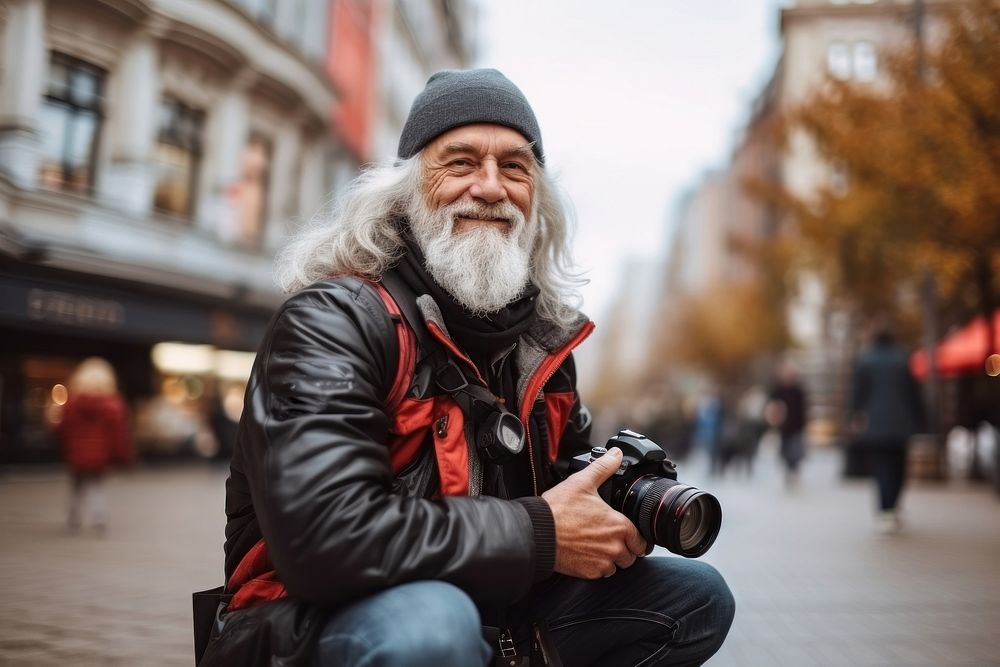 Senior camera photography adult. AI generated Image by rawpixel.