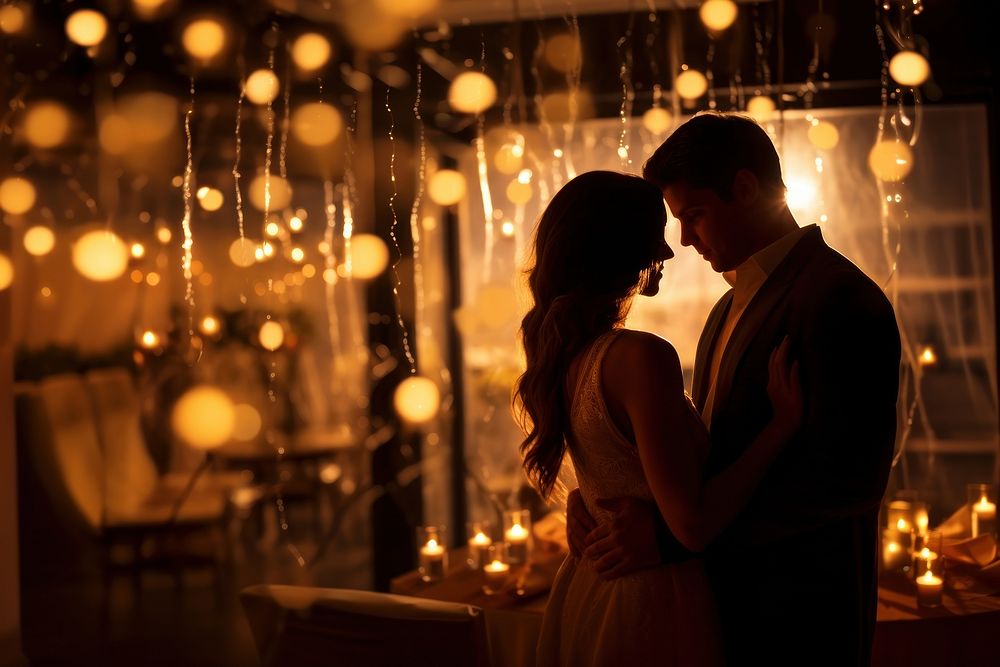 Celebration lighting romantic wedding. AI generated Image by rawpixel.