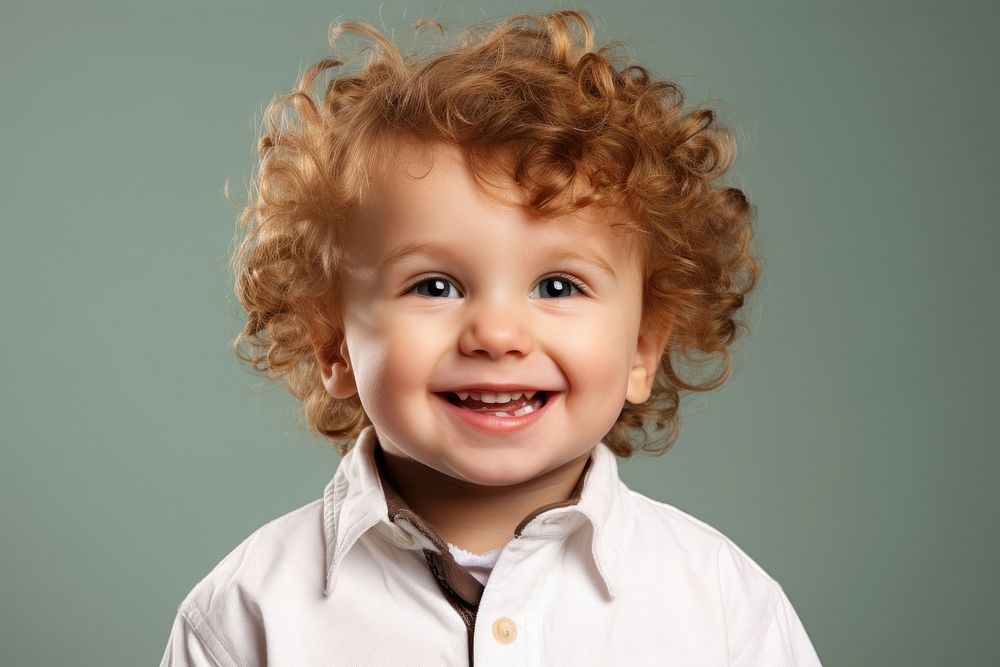 Little boy portrait smiling smile. AI generated Image by rawpixel.
