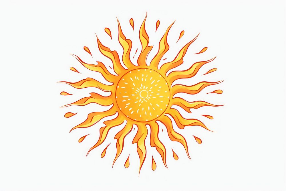 Sun pattern white background creativity. | Premium Photo Illustration ...