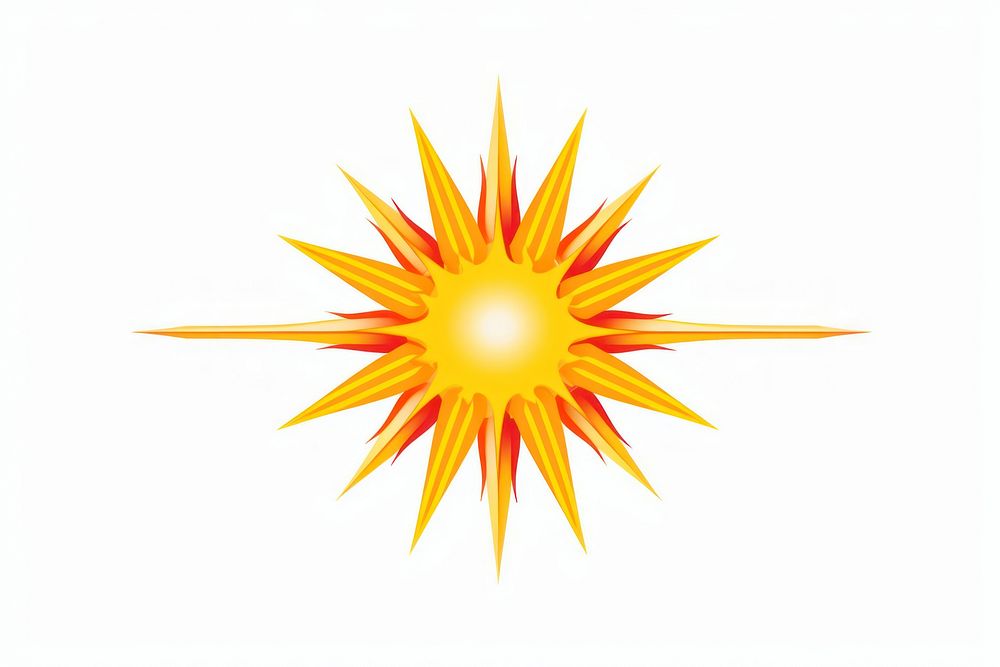 Sun symbol sky white background. AI generated Image by rawpixel.