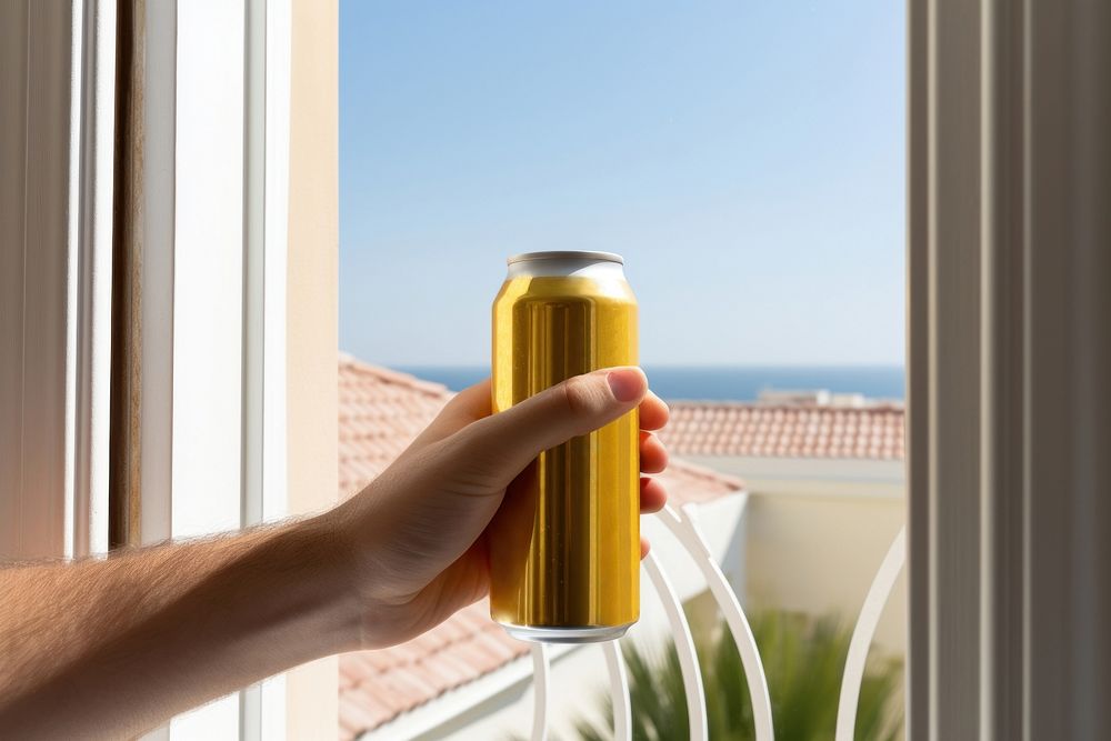 Drink holding window beer. AI generated Image by rawpixel.