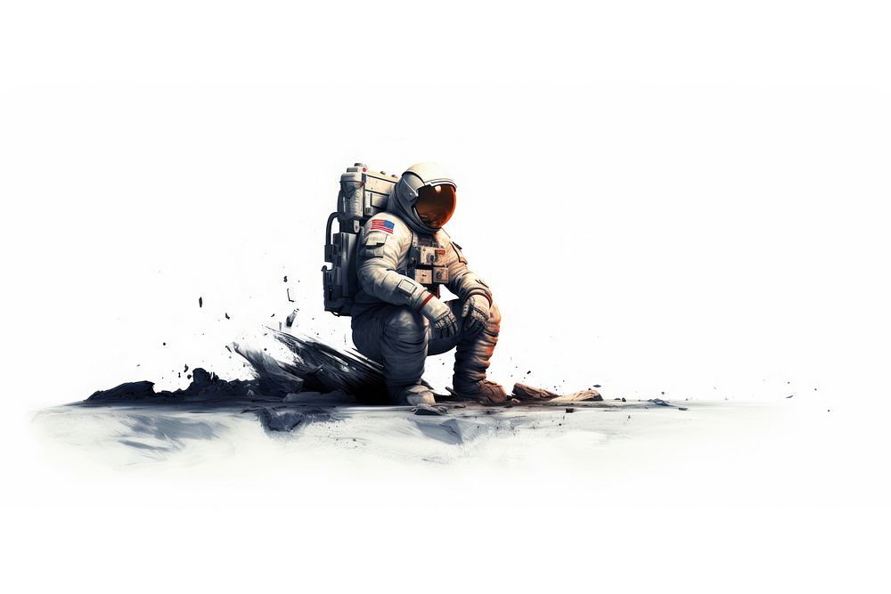 Astronaut adult male man. AI generated Image by rawpixel.