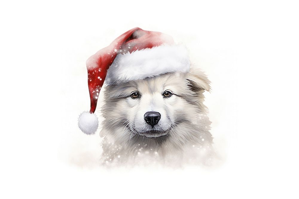 Christmas animal image mammal pet dog. AI generated Image by rawpixel.