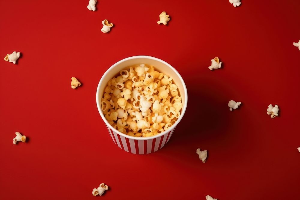 Food bucket popcorn bowl freshness. AI generated Image by rawpixel.