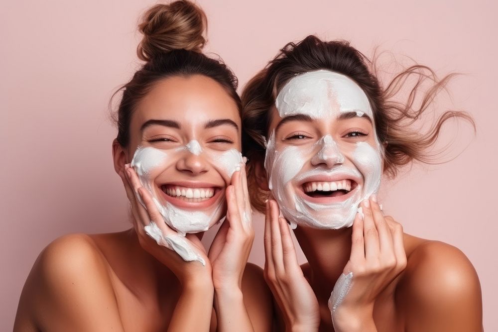 Fun skin care cosmetic sheerful. AI generated Image by rawpixel.