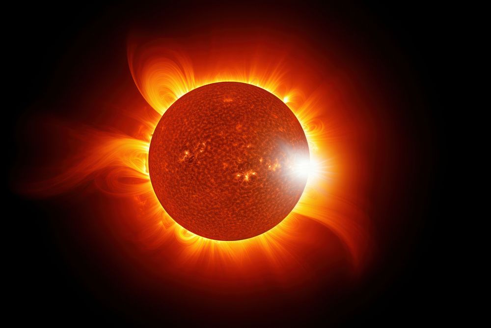 Sun astronomy eclipse nature. AI generated Image by rawpixel.