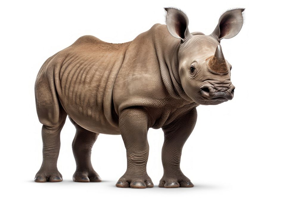 Baby rhinoceros wildlife animal mammal. AI generated Image by rawpixel.