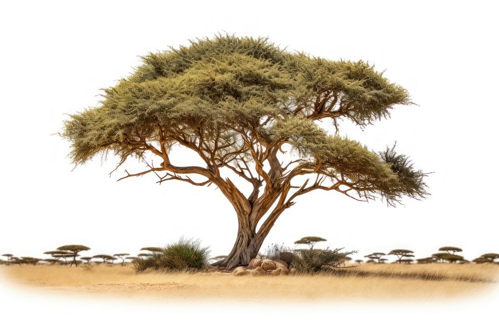 African Savannah bush landscape outdoors savanna. AI generated Image by rawpixel.