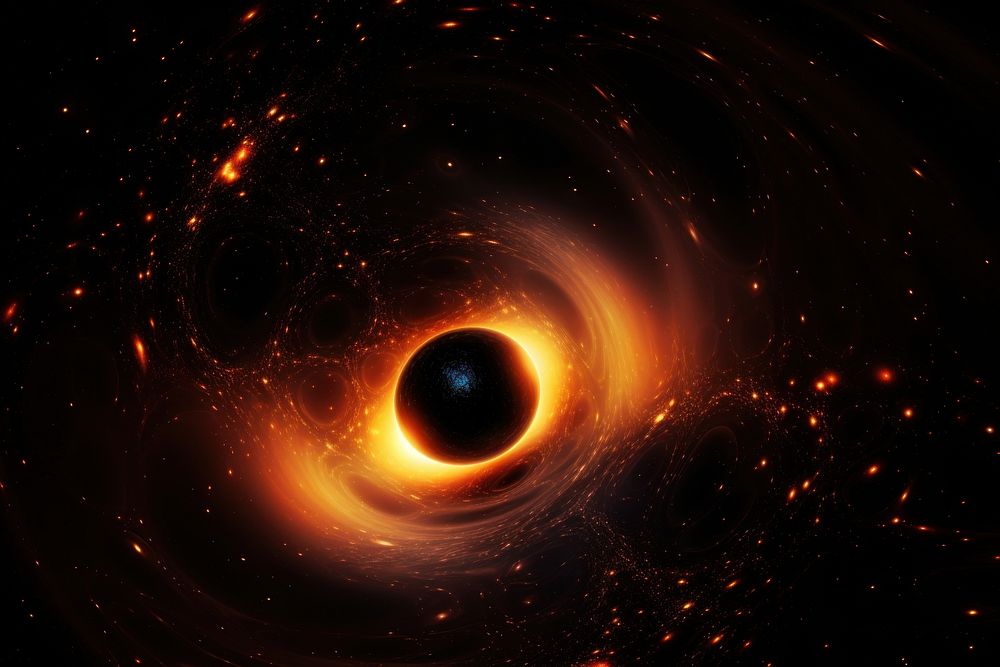 Black holes space astronomy universe. AI generated Image by rawpixel.