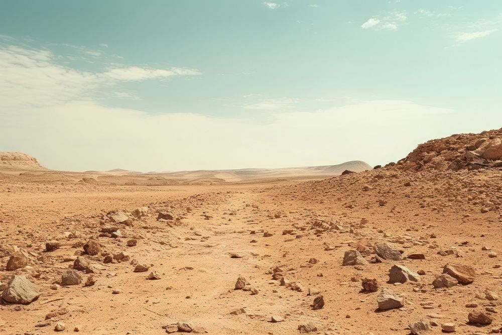 Mars landscape outdoors nature. AI generated Image by rawpixel.