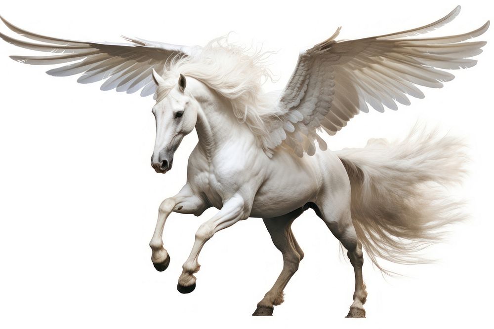 Pegasus animal mammal horse. AI generated Image by rawpixel.
