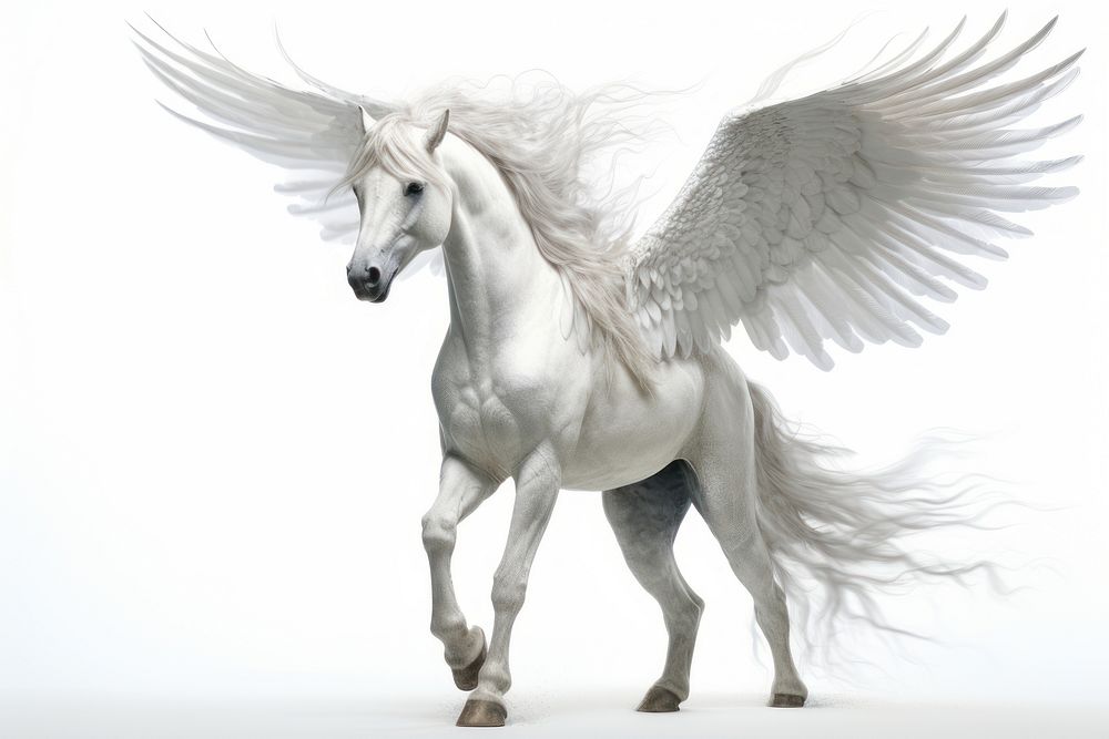 Pegasus animal mammal horse. AI generated Image by rawpixel.