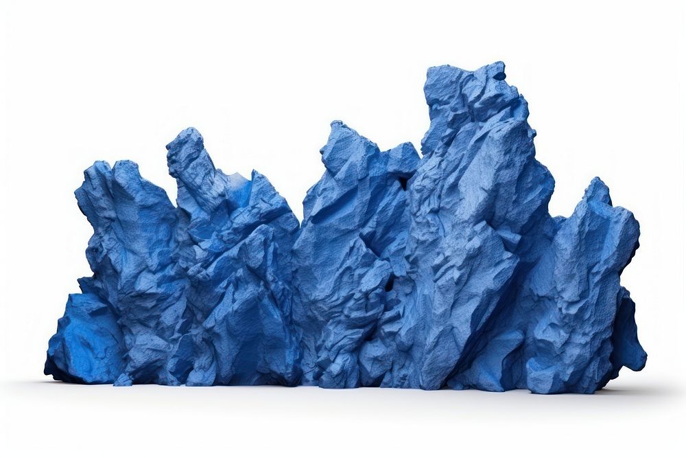 Rock border blue white background textured. AI generated Image by rawpixel.