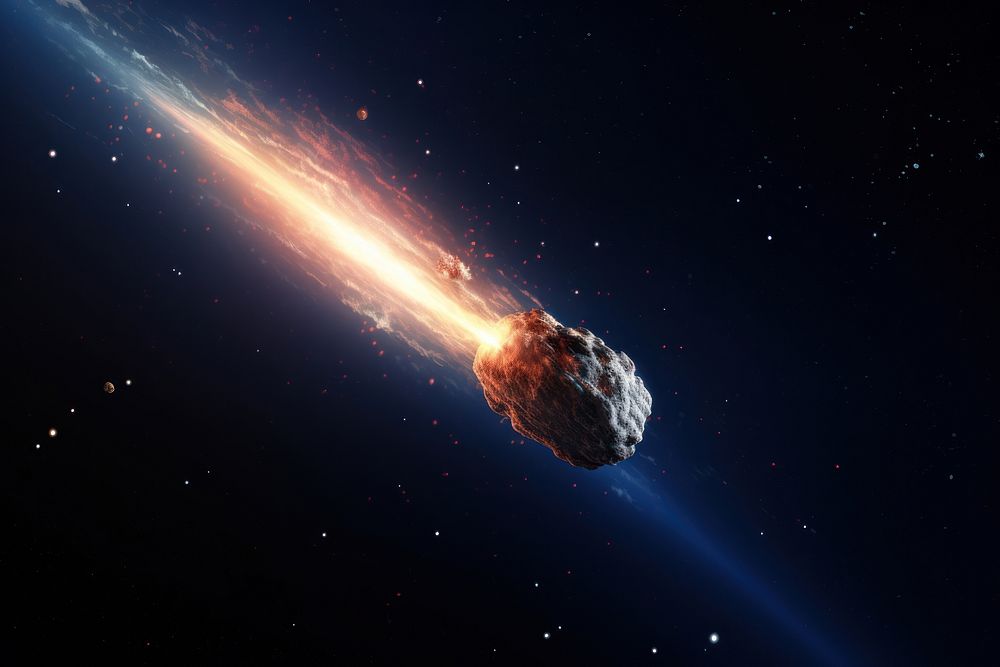 Meteor space astronomy outdoors. AI generated Image by rawpixel.