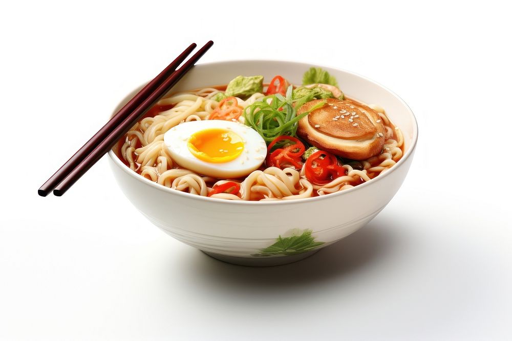 Ramen chopsticks noodle meal. AI generated Image by rawpixel.
