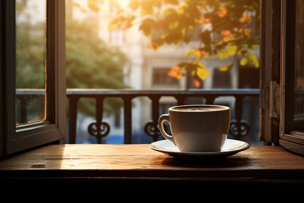 Window coffee cup light. AI generated Image by rawpixel.