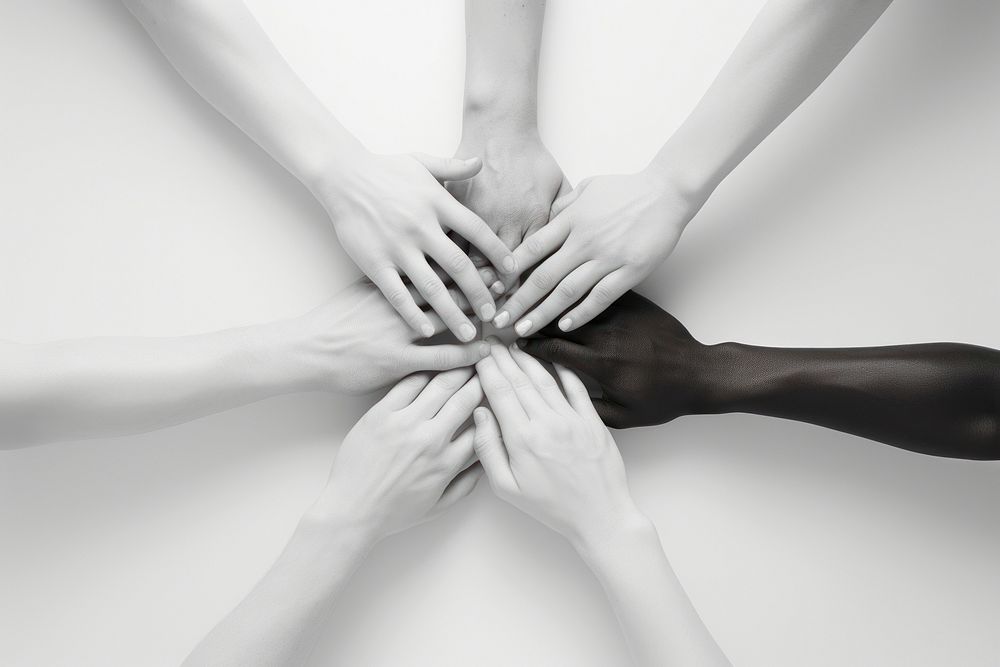 Put together few hands teamwork photo. AI generated Image by rawpixel.