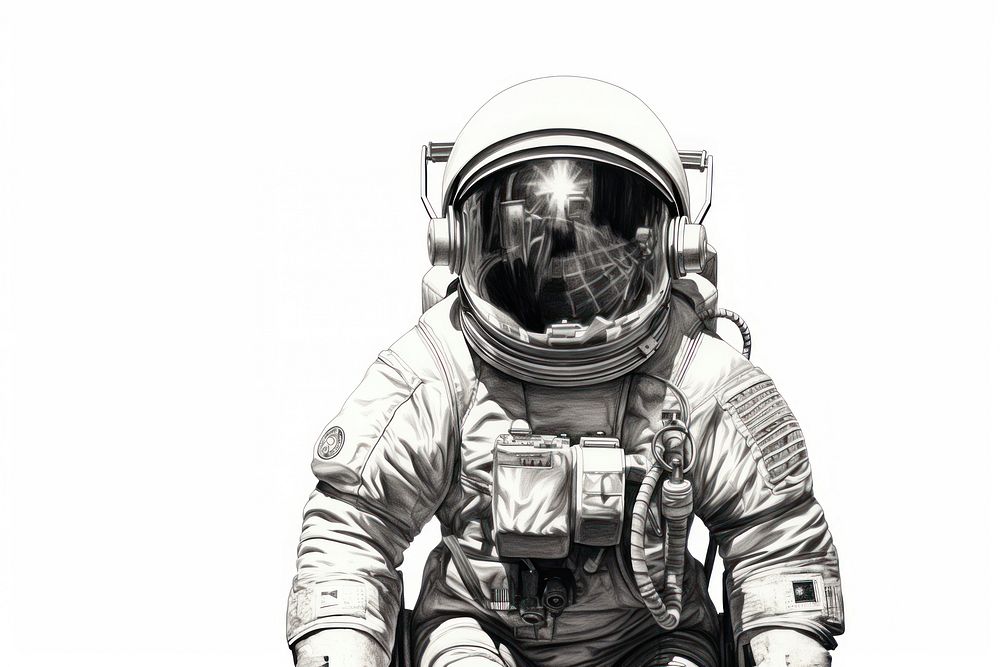 Astronaut helmet adult white. AI generated Image by rawpixel.