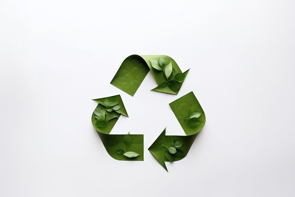 Sign Recycle green white background recycling. AI generated Image by rawpixel.