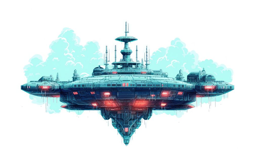 Space ship vehicle boat transportation. AI generated Image by rawpixel.