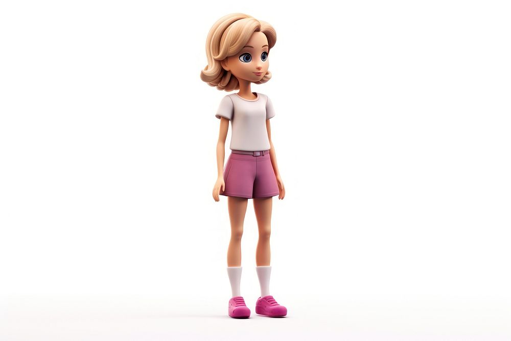 Teen age girl toy figurine doll. AI generated Image by rawpixel.