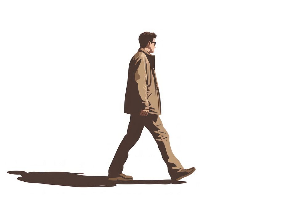 Illustration walking standing fashion. AI generated Image by rawpixel.