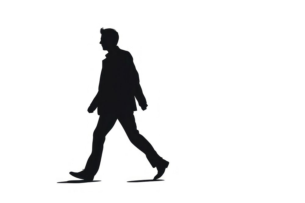 Illustration silhouette walking footwear. AI | Premium Photo ...
