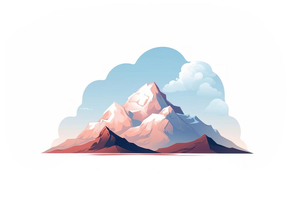Illustration mountain outdoors nature. AI generated Image by rawpixel.