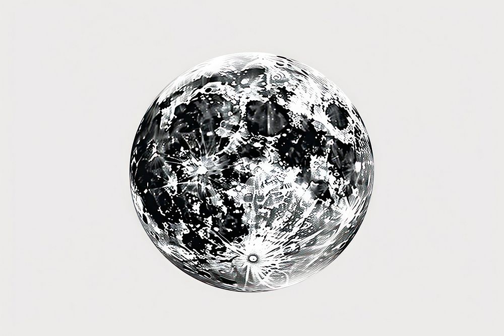 Illustration moon sphere space. AI generated Image by rawpixel.