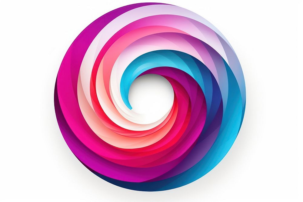 Vector circle spiral shape. AI generated Image by rawpixel.