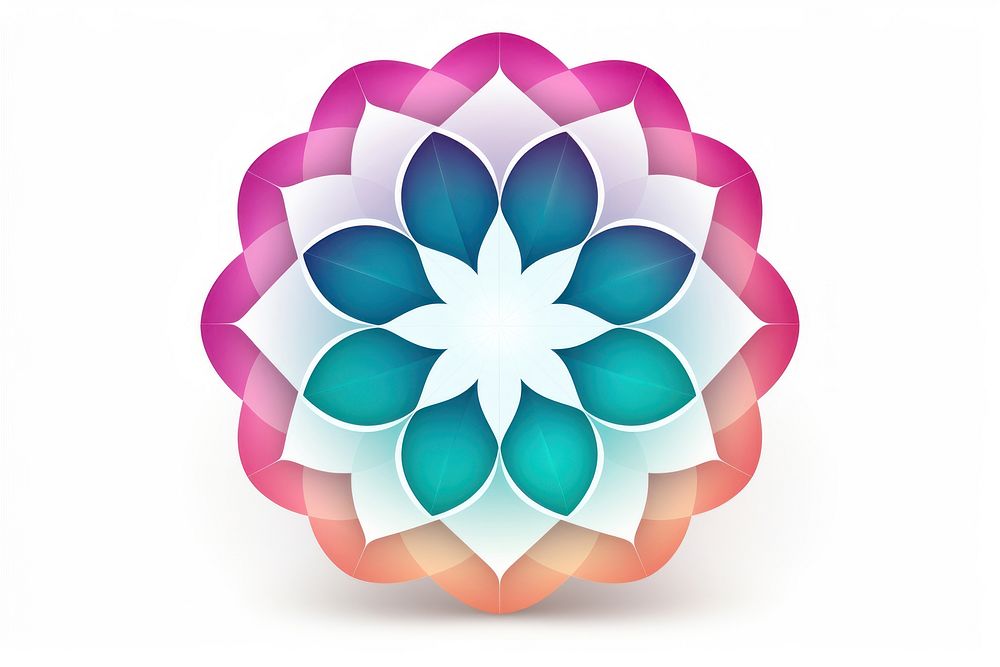 Vector circle flower dahlia. AI generated Image by rawpixel.