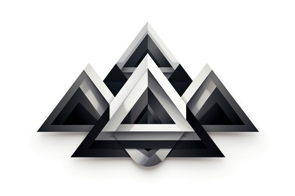 Vector white background triangle pattern. AI generated Image by rawpixel.
