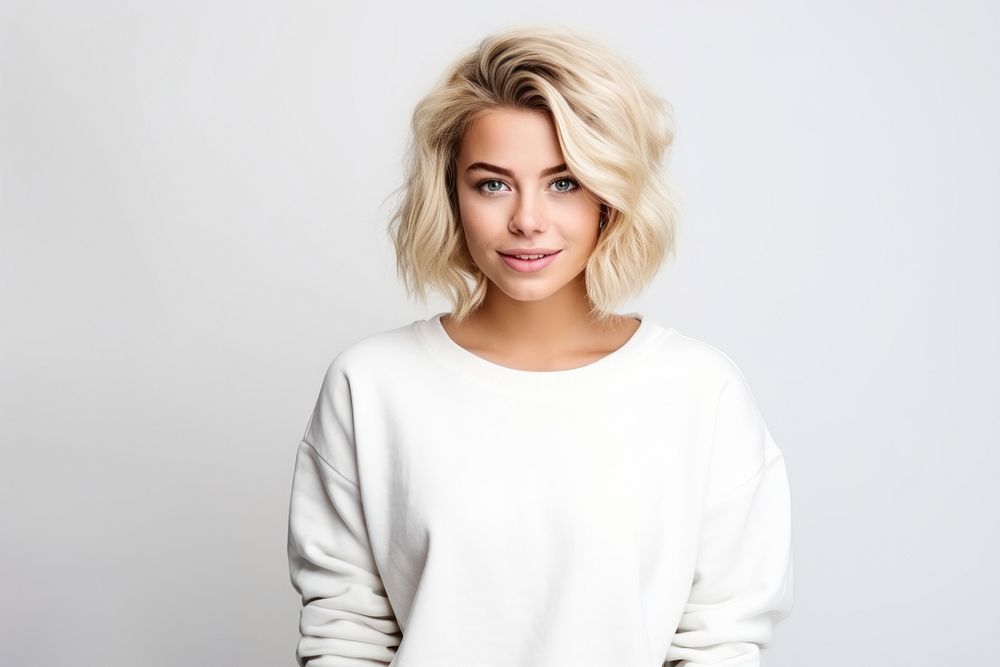 Young blonde Caucasian woman portrait adult white. AI generated Image by rawpixel.