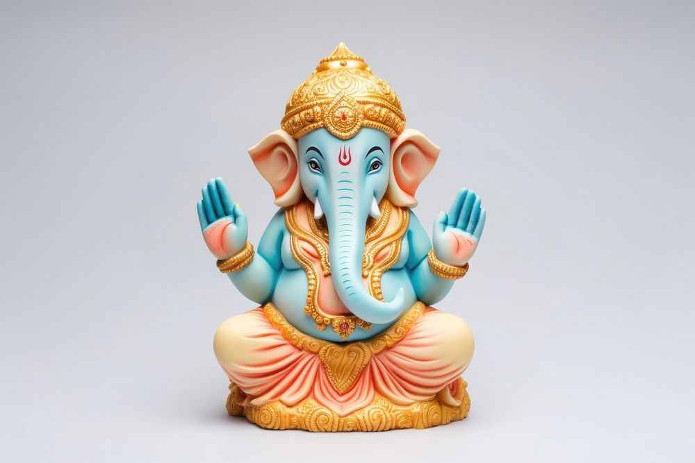 Ganesha Chaturthi figurine representation spirituality. AI generated Image by rawpixel.