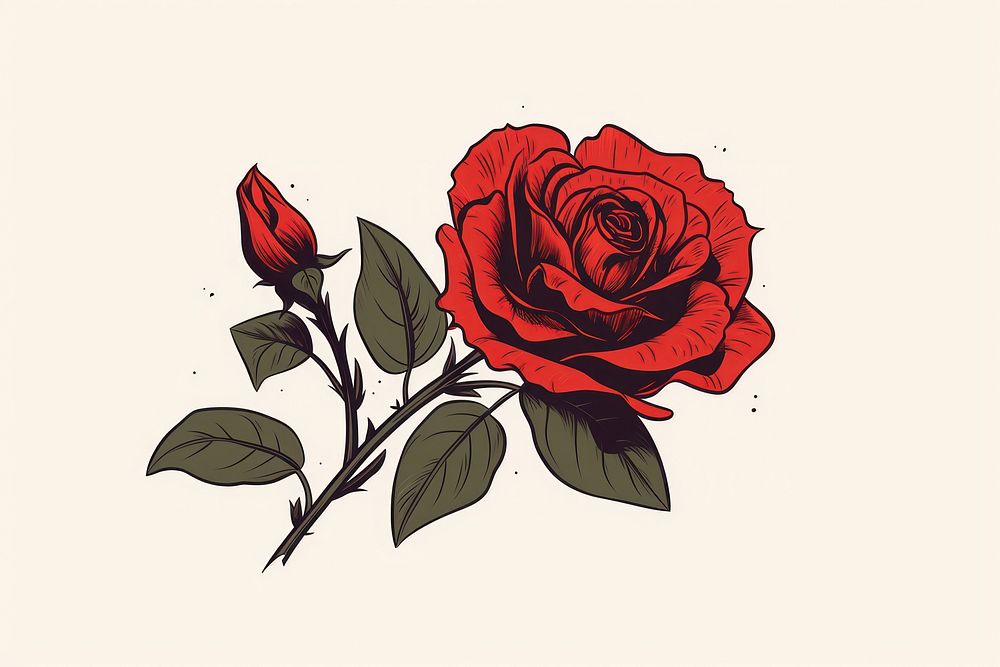 Tattoo png rose art flower. | Premium Photo Illustration - rawpixel