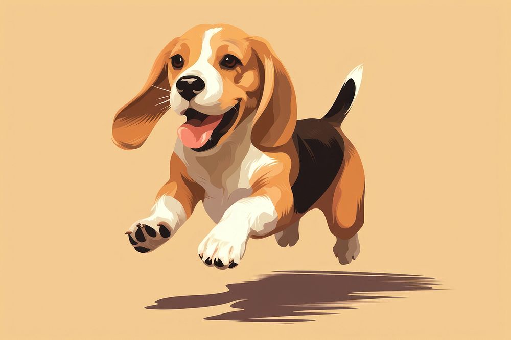 Beagle puppy beagle dog animal. AI generated Image by rawpixel.